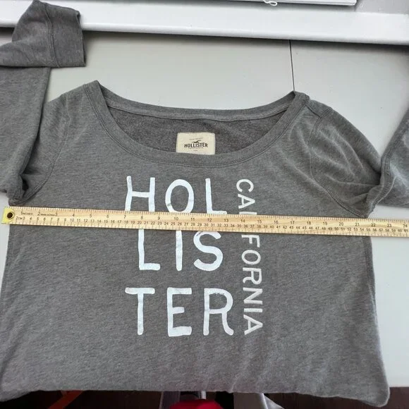 Hollister California Womens Logo Graphic Printed Pullover Sweatshirt Size L - Picture 10 of 13